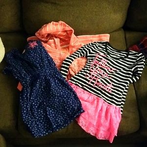 Lot of 3 girls long sleeve dresses